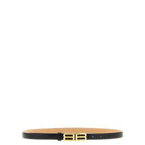 Balenciaga Black Leather Regular Women's Belt